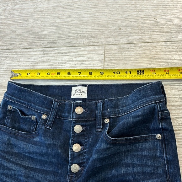 J. Crew Denim Skinny Button Fly Jeans in dark blue size 28 - Picture 7 of 13